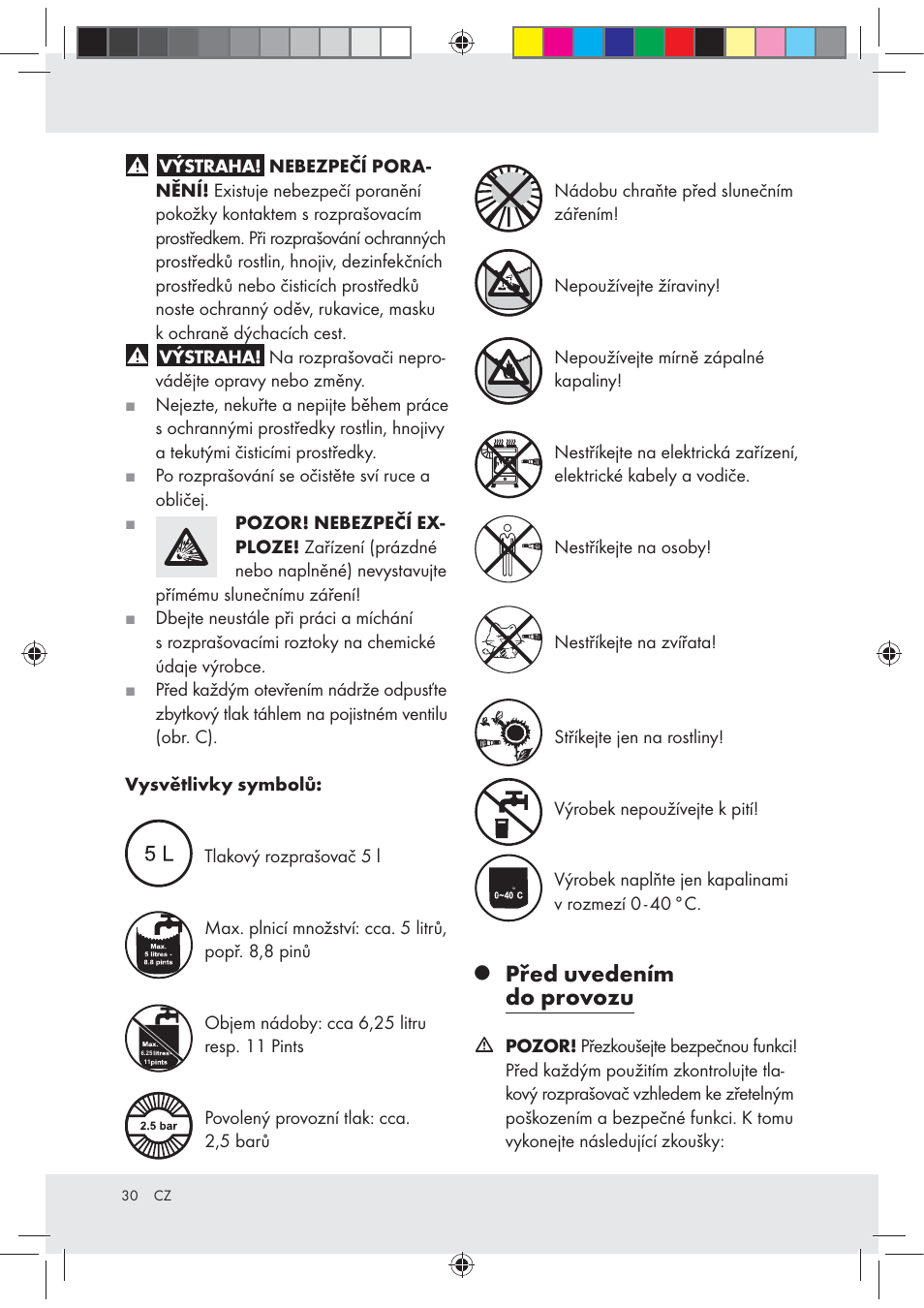 Před uvedením do provozu | Florabest Z31339 User Manual | Page 30 / 46