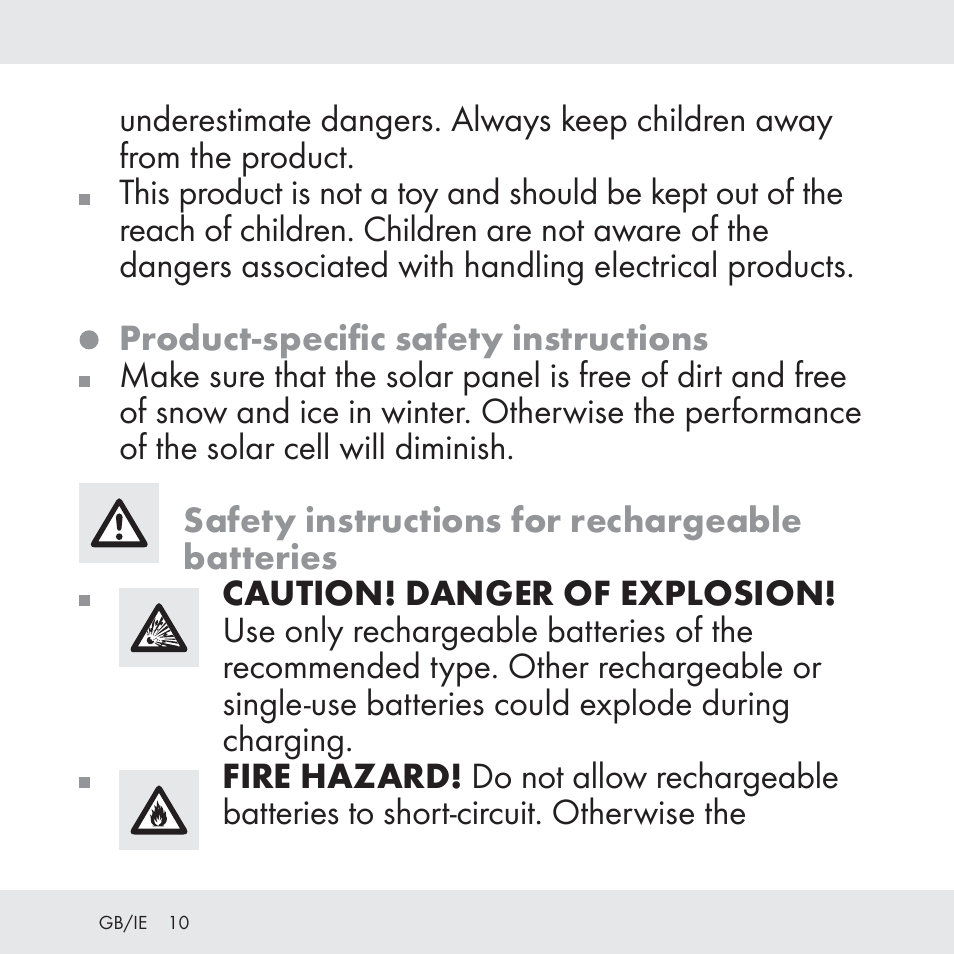 Florabest Z31049 User Manual | Page 10 / 64