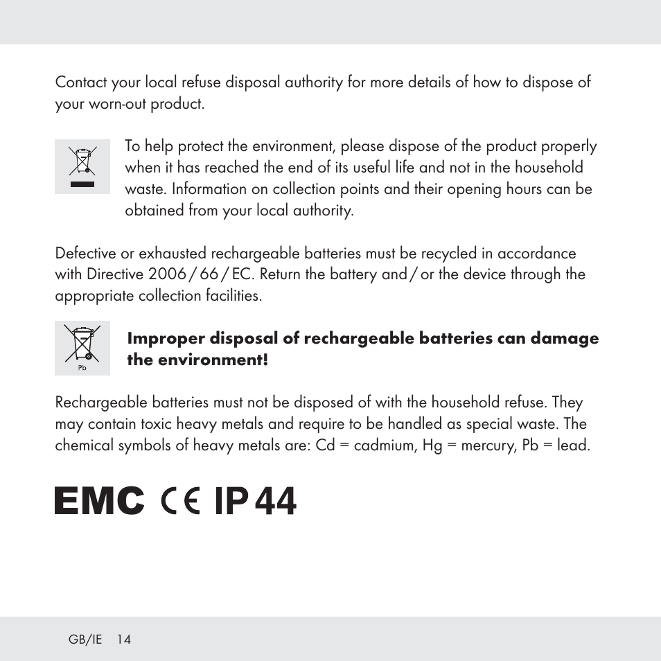 Florabest Z31049 User Manual | Page 14 / 64