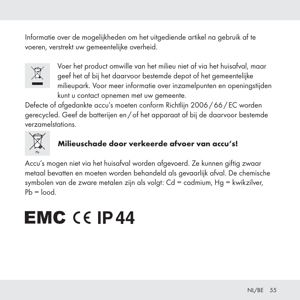 Florabest Z31049 User Manual | Page 55 / 64