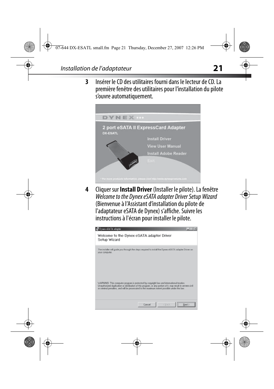 Dynex DX-ESATL User Manual | Page 21 / 48