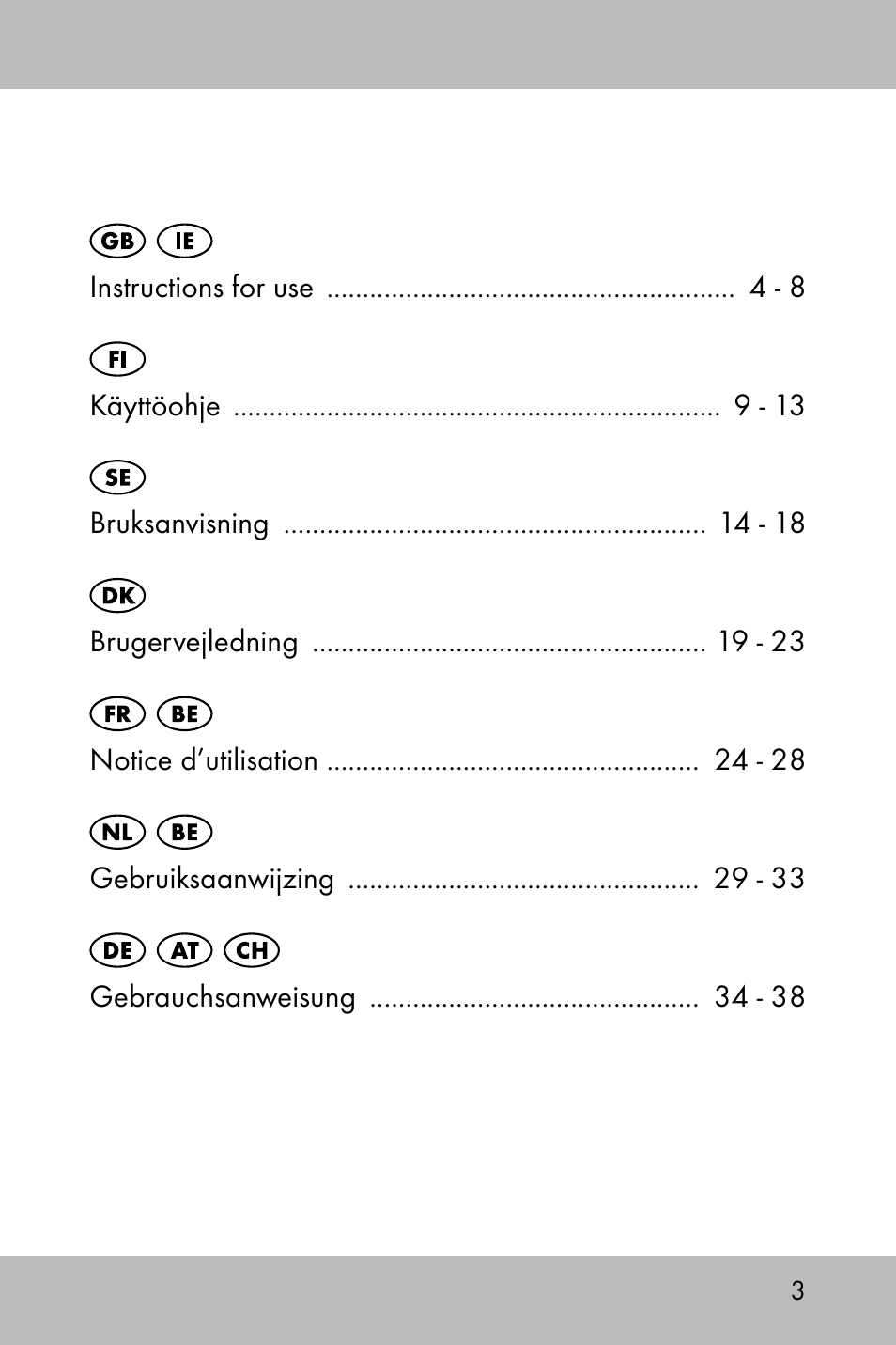 Florabest Knee Pads User Manual | 36 pages