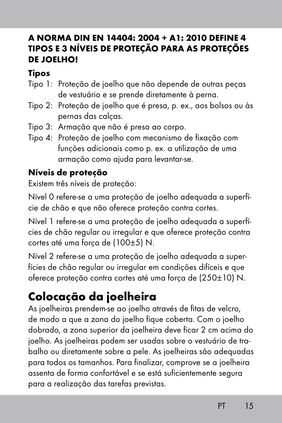 Colocação da joelheira | Florabest Knee Pads User Manual | Page 13 / 28