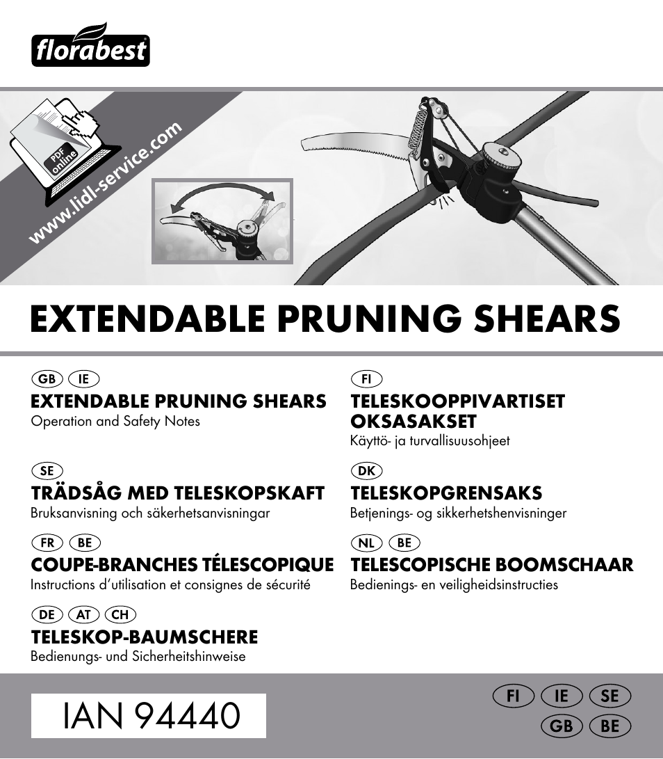 Florabest Z31309 User Manual | 47 pages