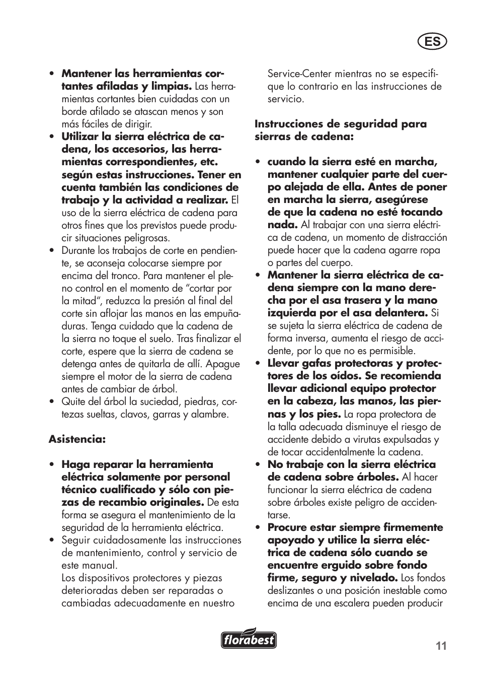 Florabest FKS 2200 C2 User Manual | Page 11 / 128