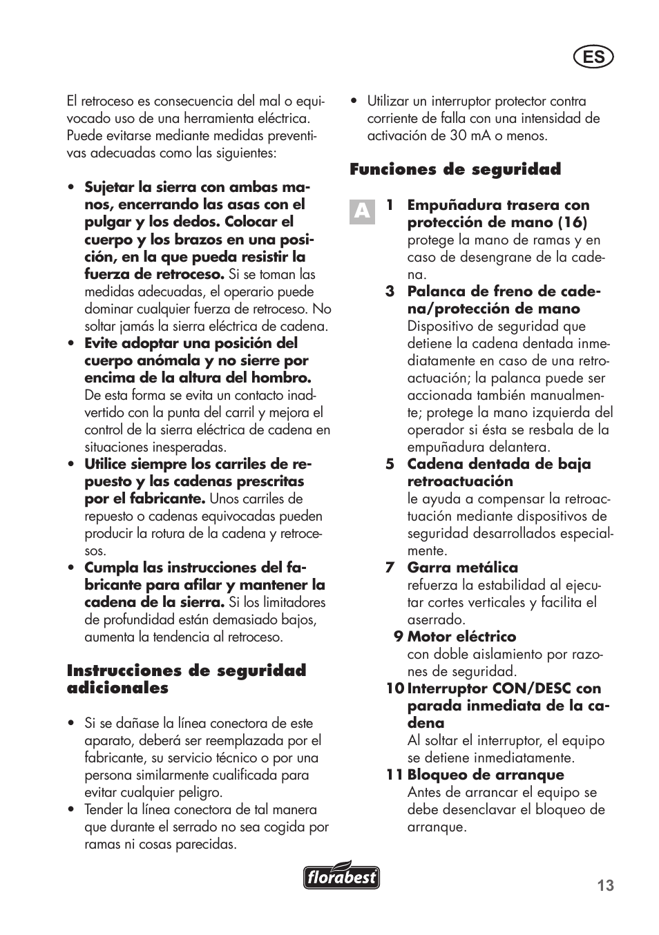 Florabest FKS 2200 C2 User Manual | Page 13 / 128