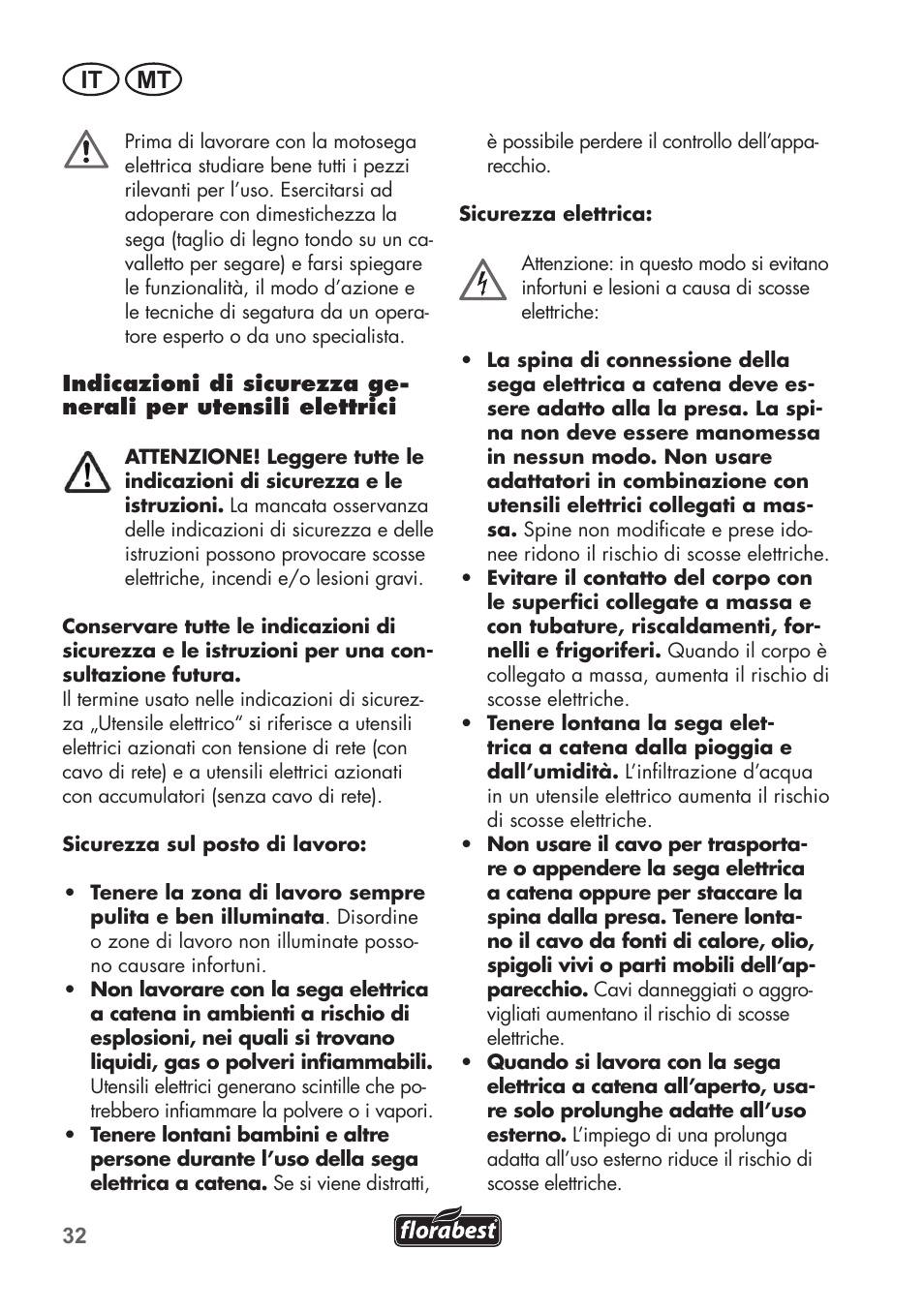 It mt | Florabest FKS 2200 C2 User Manual | Page 32 / 128