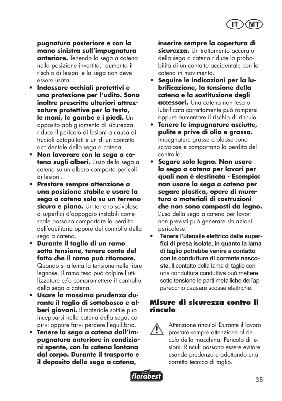 It mt | Florabest FKS 2200 C2 User Manual | Page 35 / 128