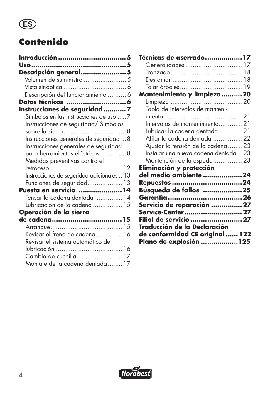 Florabest FKS 2200 C2 User Manual | Page 4 / 128