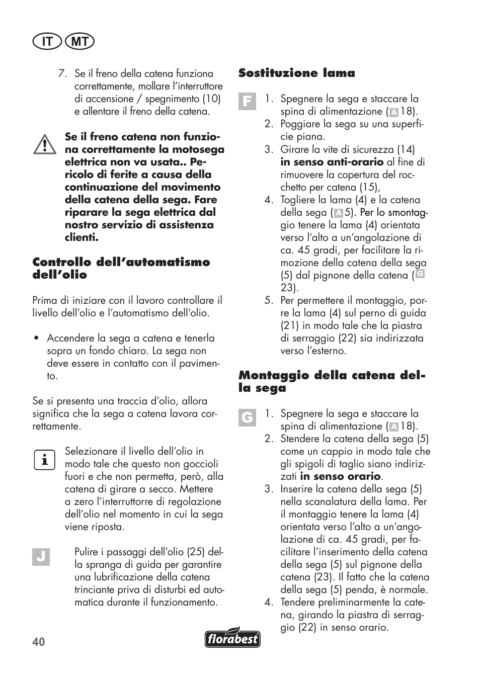 It mt | Florabest FKS 2200 C2 User Manual | Page 40 / 128