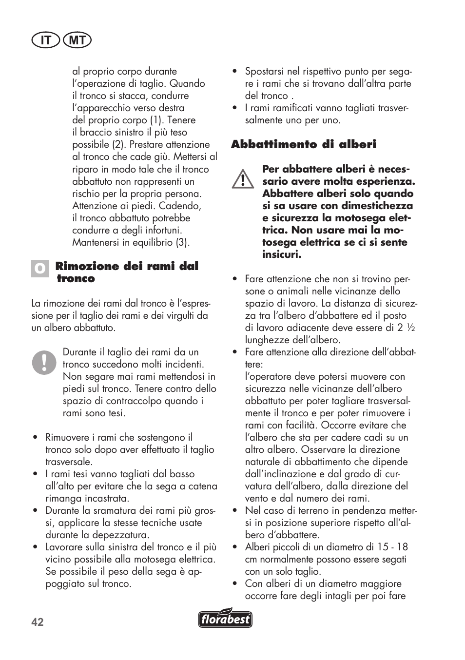 It mt | Florabest FKS 2200 C2 User Manual | Page 42 / 128