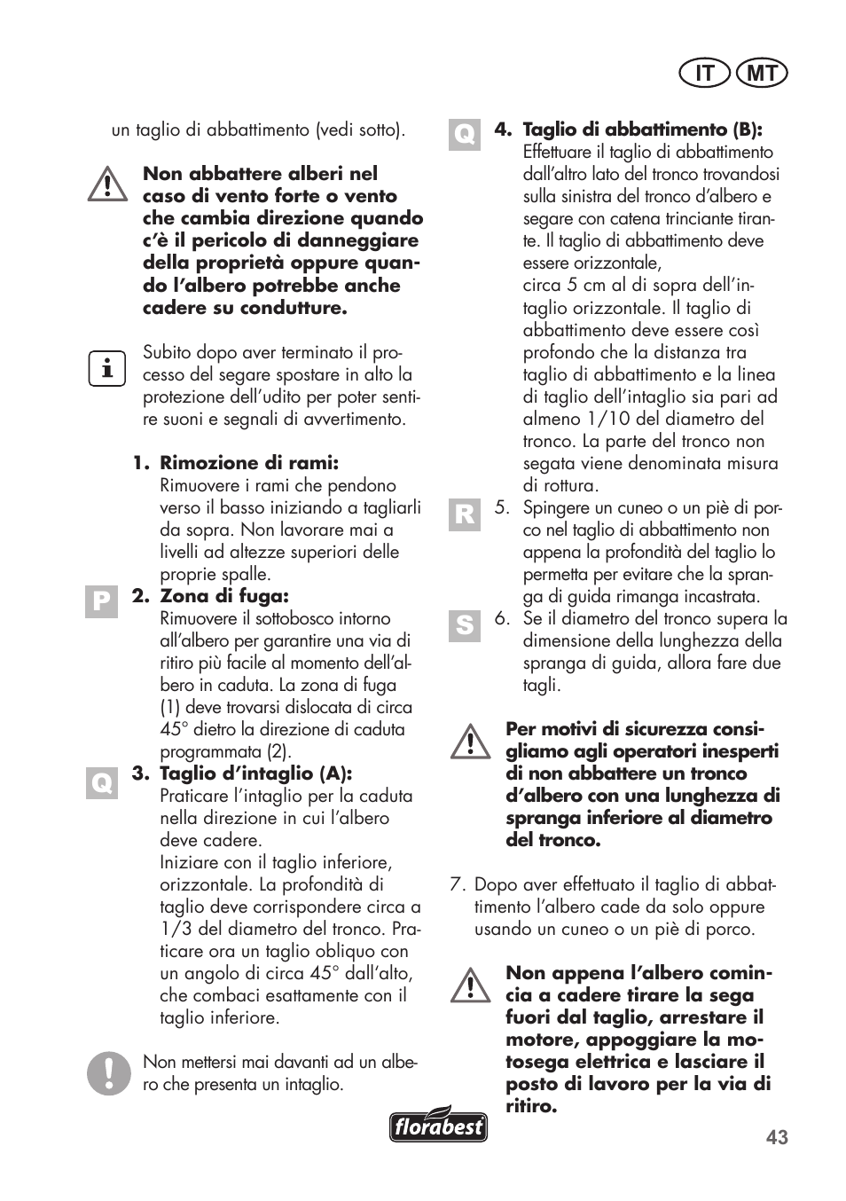 It mt | Florabest FKS 2200 C2 User Manual | Page 43 / 128