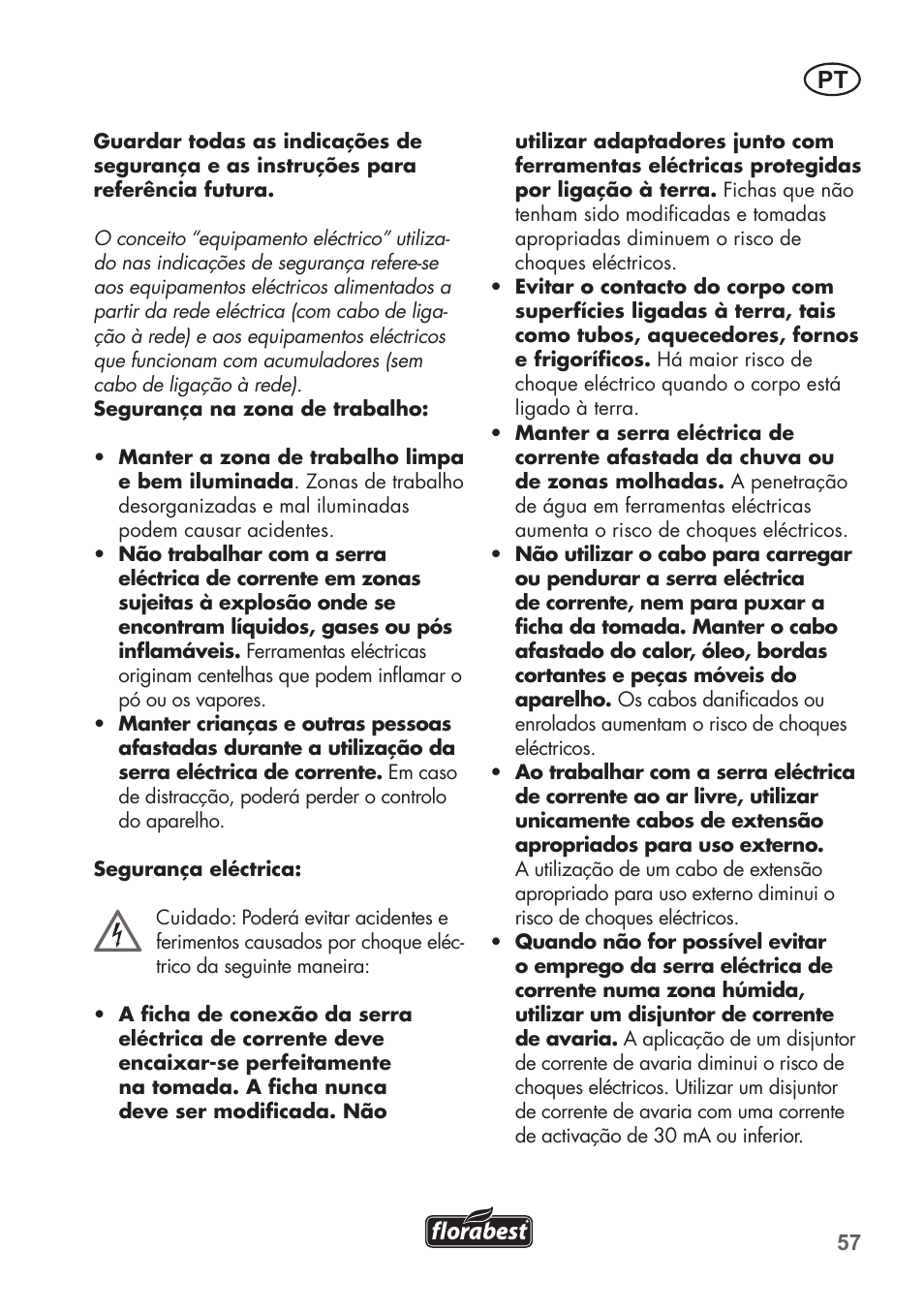 Florabest FKS 2200 C2 User Manual | Page 57 / 128