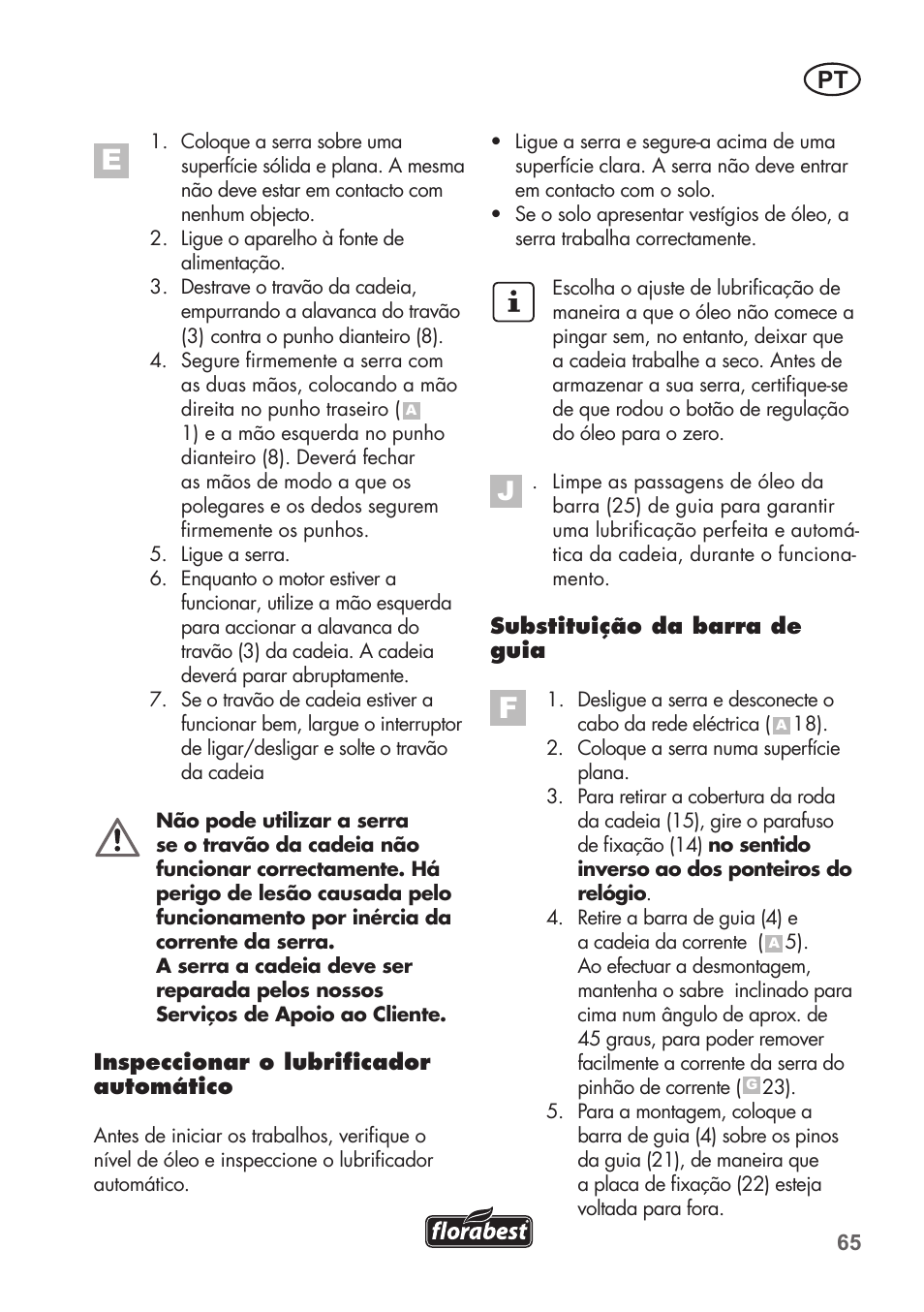Florabest FKS 2200 C2 User Manual | Page 65 / 128