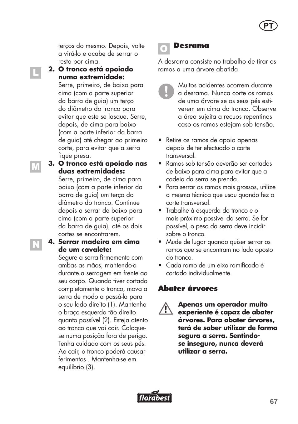 Florabest FKS 2200 C2 User Manual | Page 67 / 128