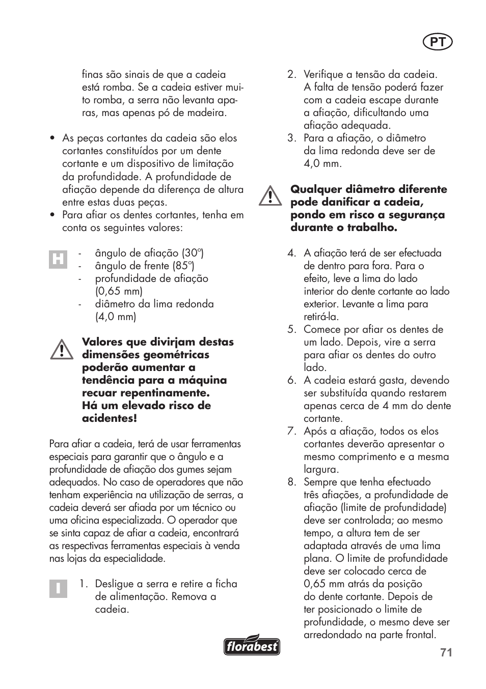 Florabest FKS 2200 C2 User Manual | Page 71 / 128