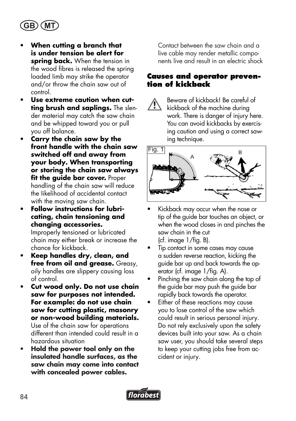 Gb mt | Florabest FKS 2200 C2 User Manual | Page 84 / 128