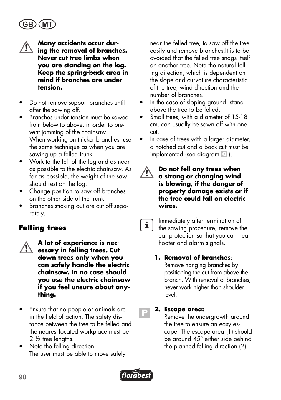 Gb mt | Florabest FKS 2200 C2 User Manual | Page 90 / 128