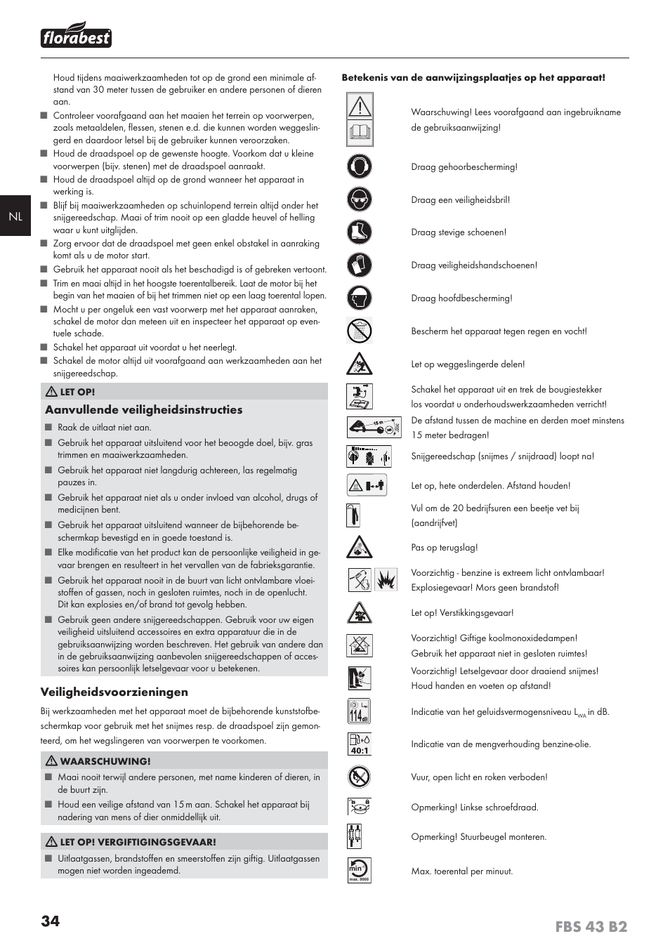 Florabest FBS 43 B2 User Manual | Page 39 / 56