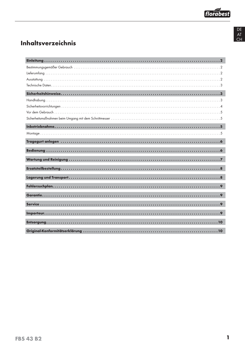 Florabest FBS 43 B2 User Manual | Page 6 / 56