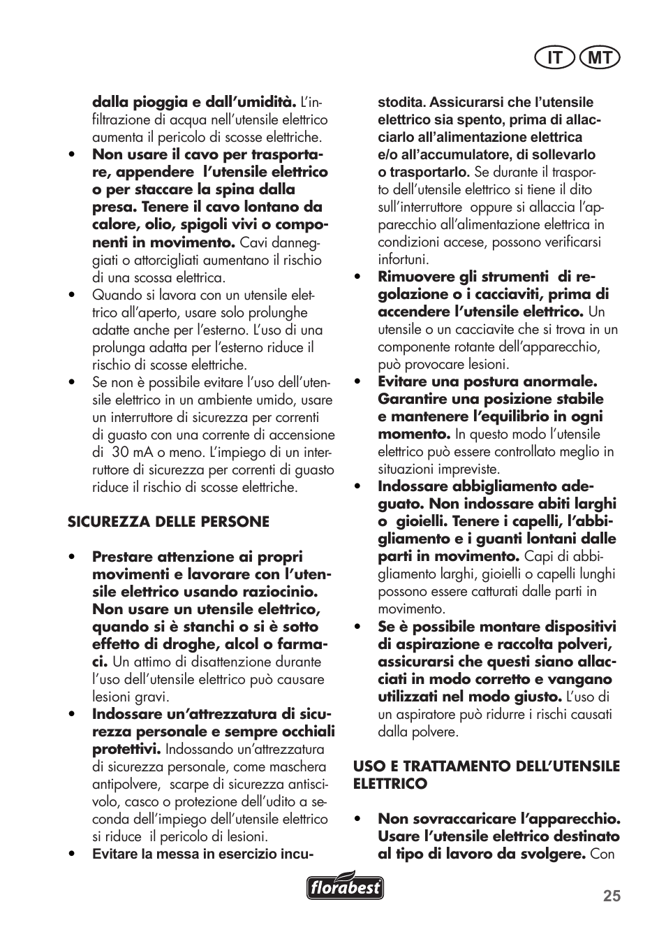 It mt | Florabest FHE 550 B2 User Manual | Page 25 / 76