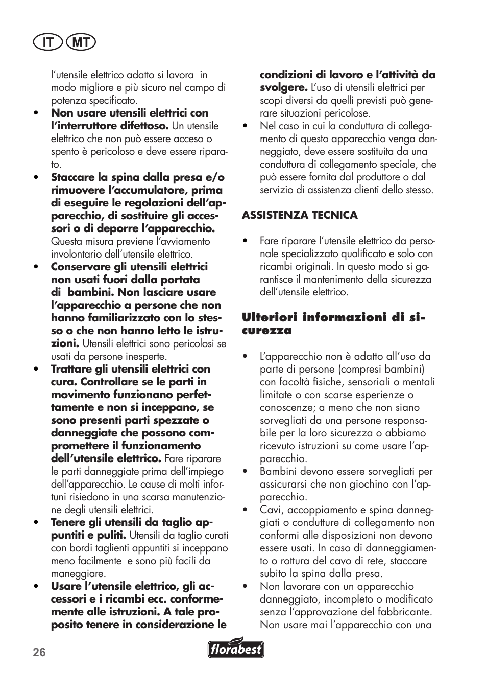 It mt | Florabest FHE 550 B2 User Manual | Page 26 / 76