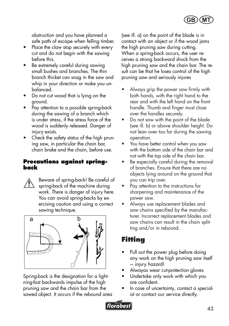 Fitting, Mt gb, Ba bild 1 | Florabest FHE 550 B2 User Manual | Page 43 / 76