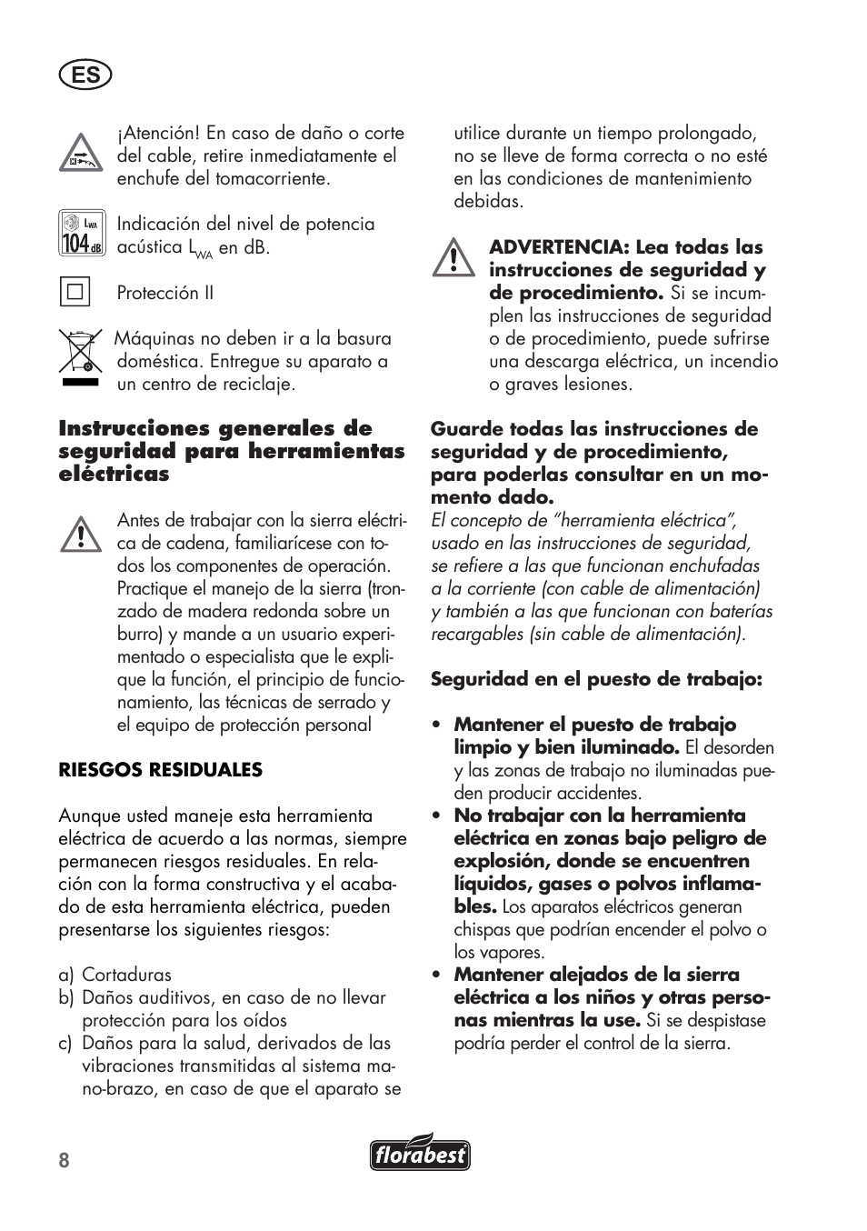 Florabest FHE 550 B2 User Manual | Page 8 / 76