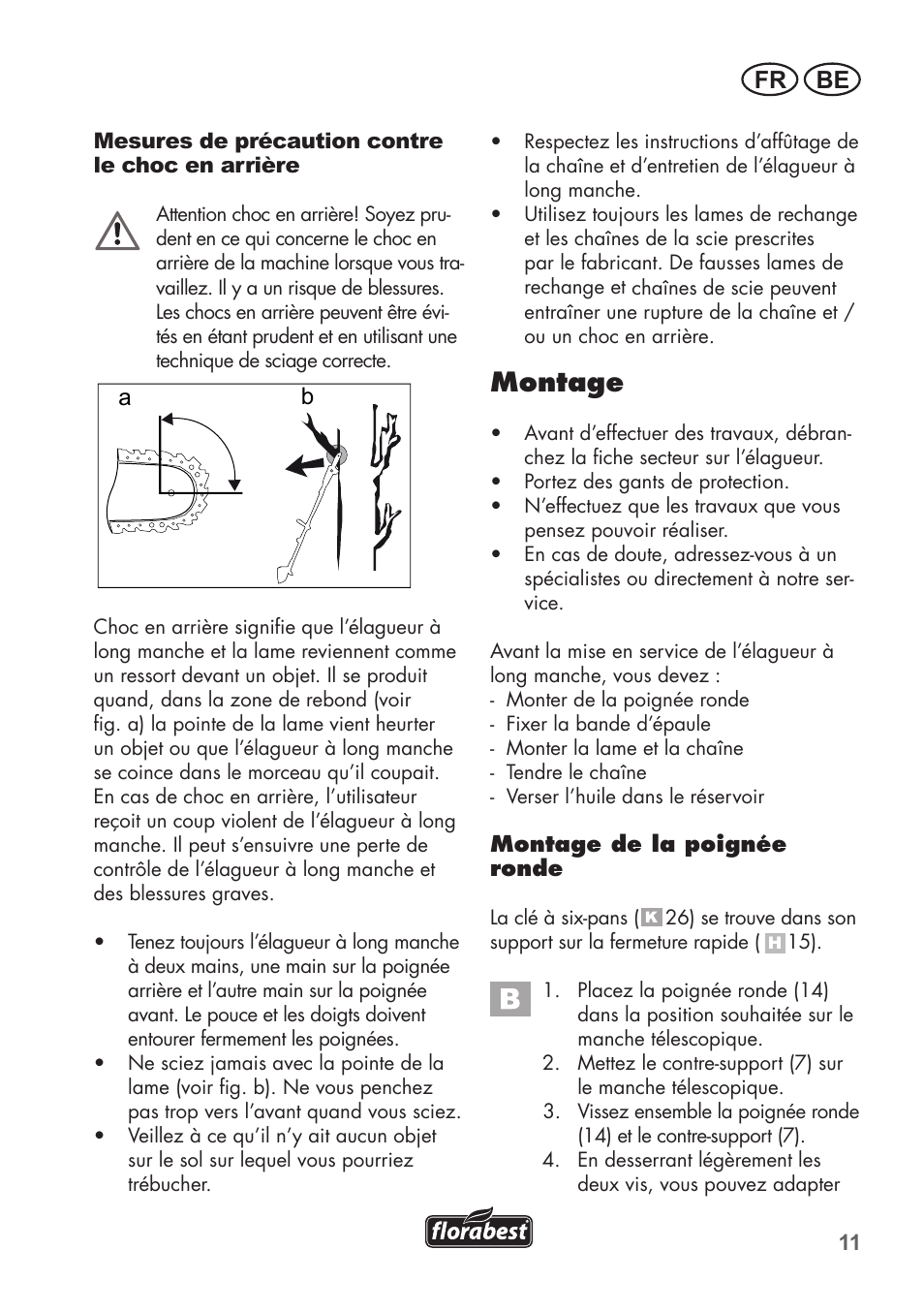 Montage, Fr be, Ba bild 1 | Florabest FHE 550 B2 User Manual | Page 11 / 76