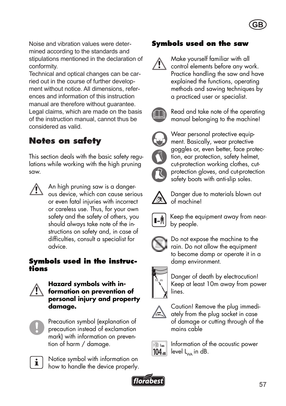 Florabest FHE 550 B2 User Manual | Page 57 / 76