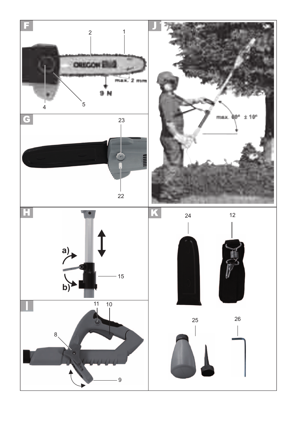 A) b) | Florabest FHE 550 B2 User Manual | Page 74 / 76
