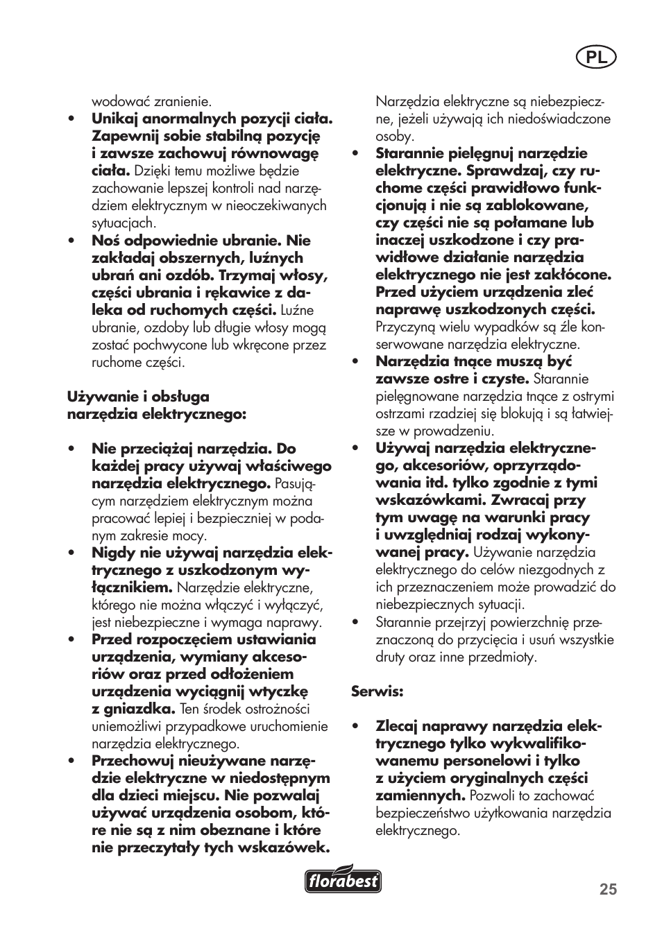 Florabest FHE 550 B2 User Manual | Page 25 / 108