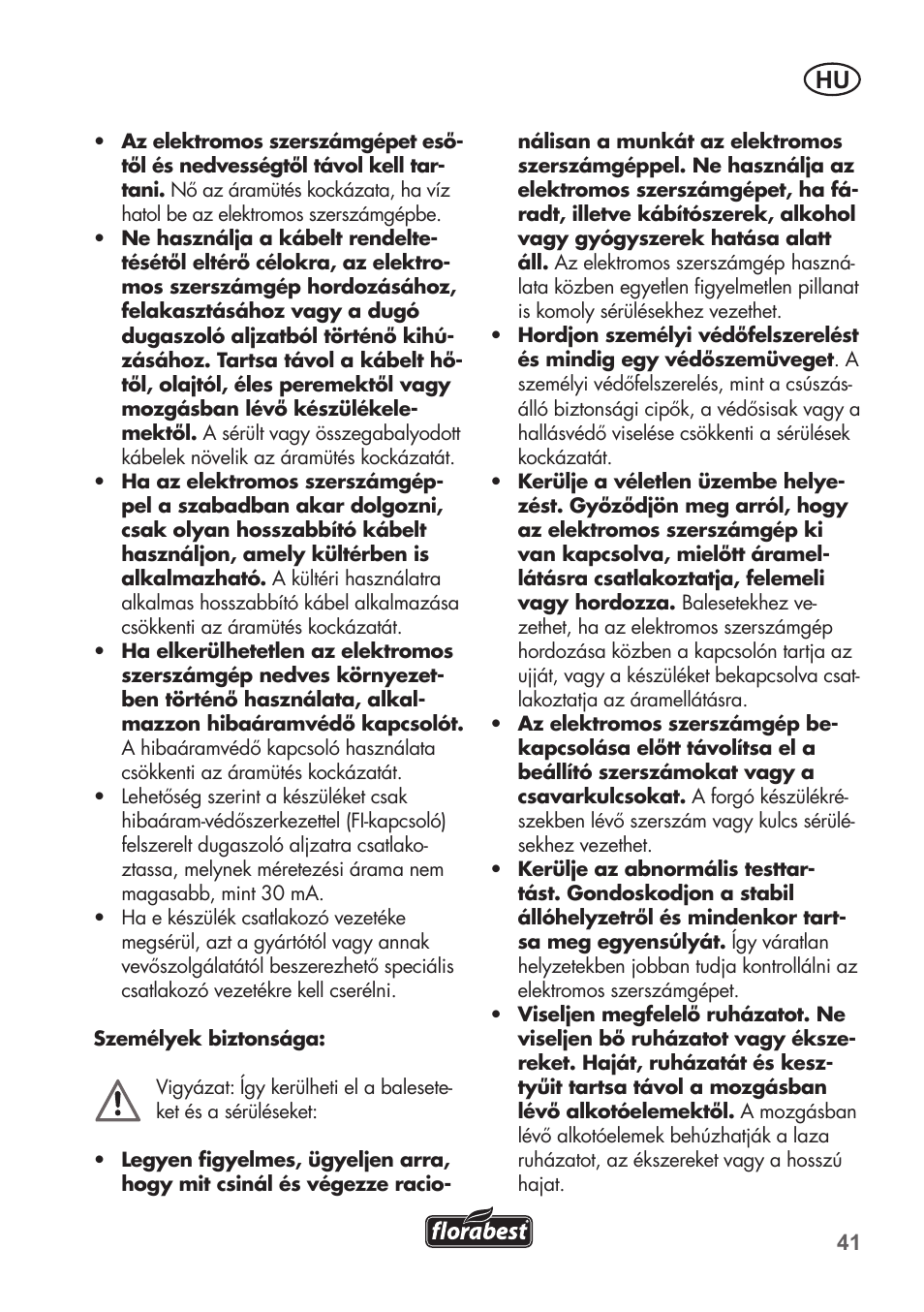 Florabest FHE 550 B2 User Manual | Page 41 / 108