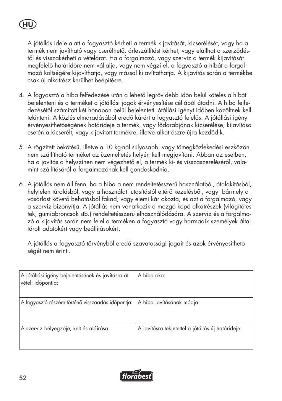 Florabest FHE 550 B2 User Manual | Page 52 / 108