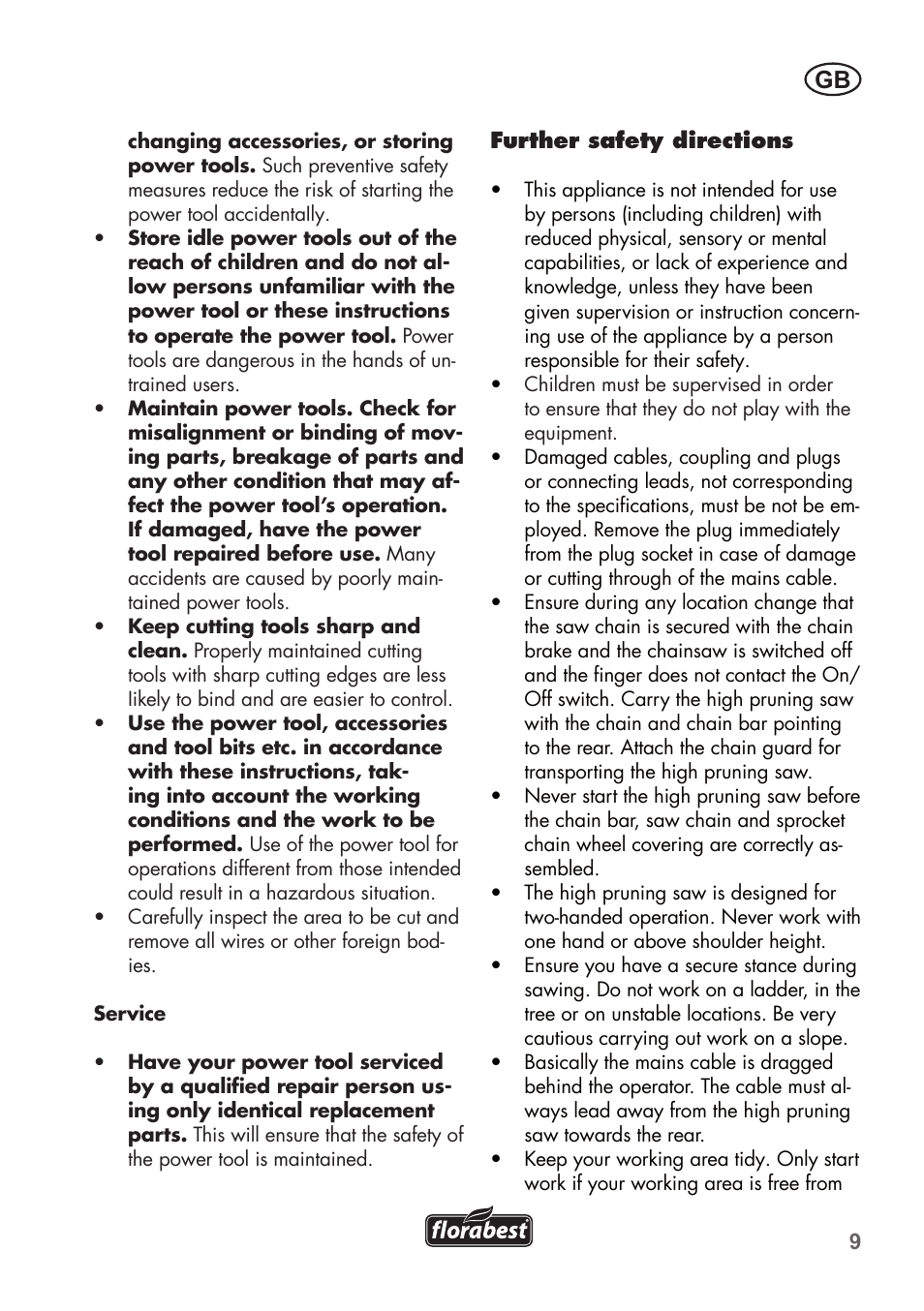 Florabest FHE 550 B2 User Manual | Page 9 / 108