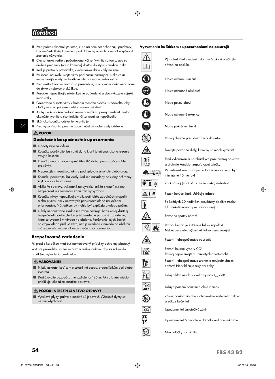 Florabest FBS 43 B2 User Manual | Page 59 / 76