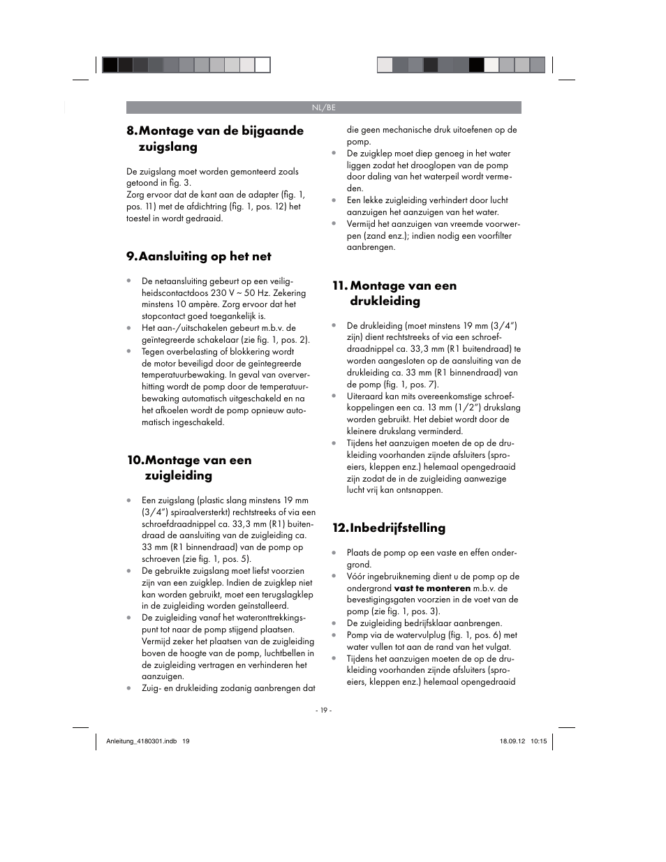 Florabest FGPA 1000 A1 User Manual | Page 19 / 46
