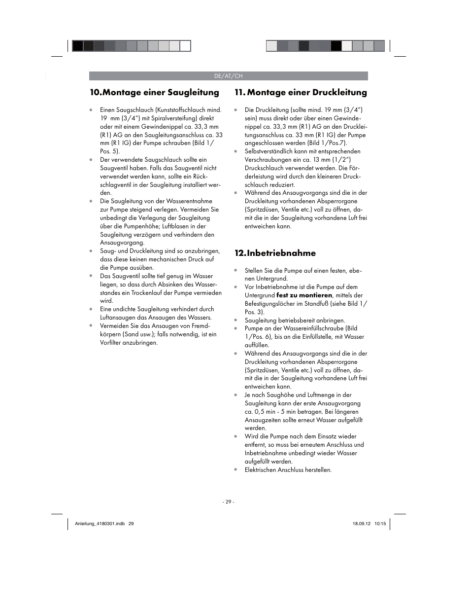 Florabest FGPA 1000 A1 User Manual | Page 29 / 46