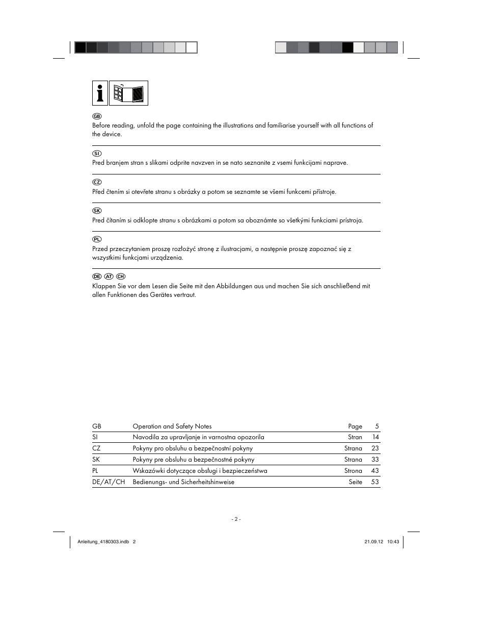 F a c | Florabest FGPA 1000 A1 User Manual | Page 2 / 66