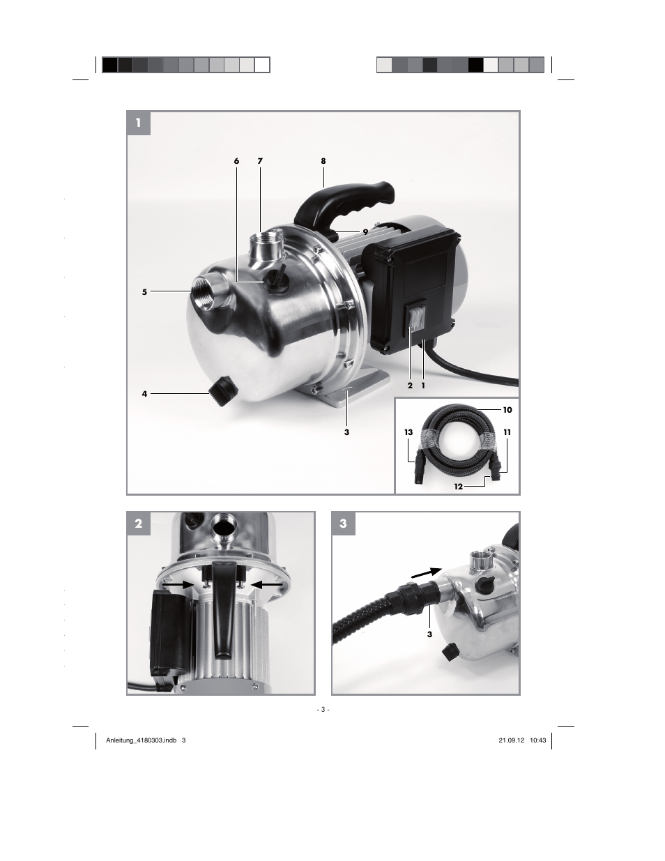 Florabest FGPA 1000 A1 User Manual | Page 3 / 66