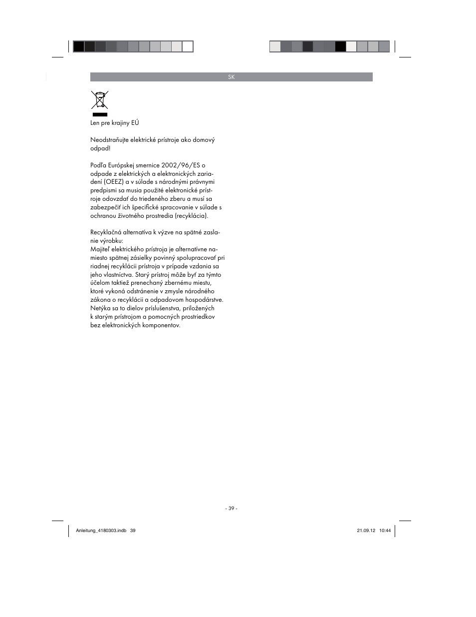 Florabest FGPA 1000 A1 User Manual | Page 39 / 66