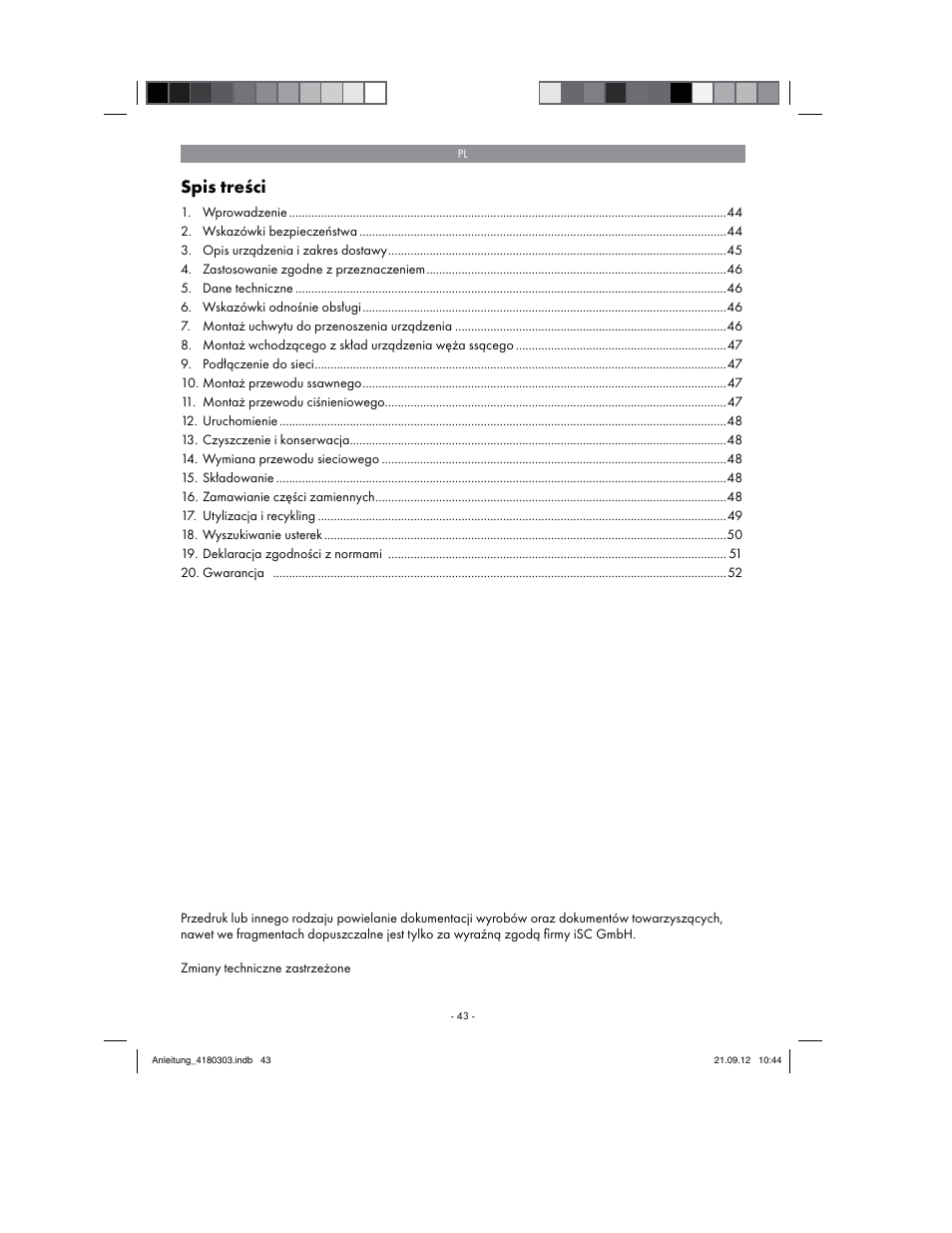 Florabest FGPA 1000 A1 User Manual | Page 43 / 66