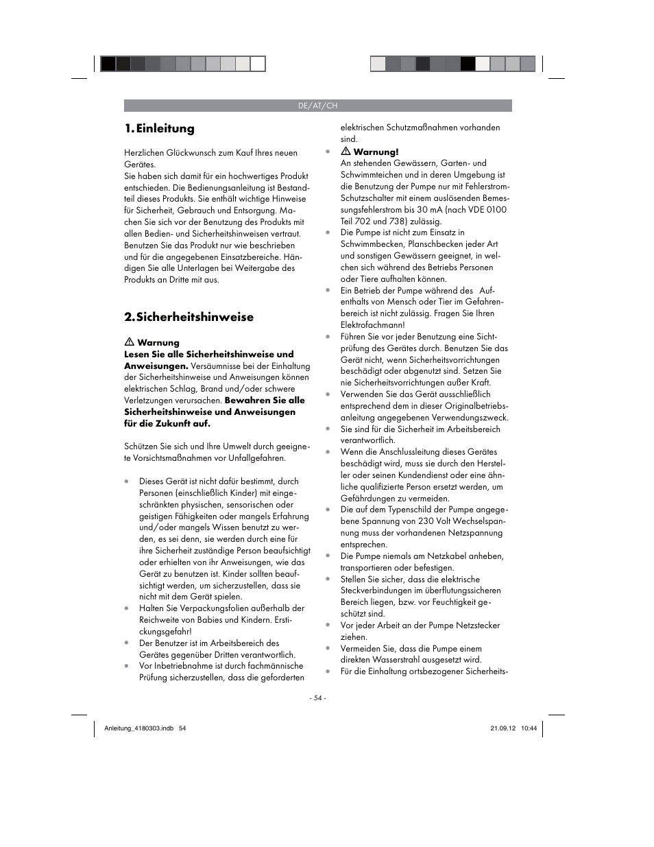 Florabest FGPA 1000 A1 User Manual | Page 54 / 66
