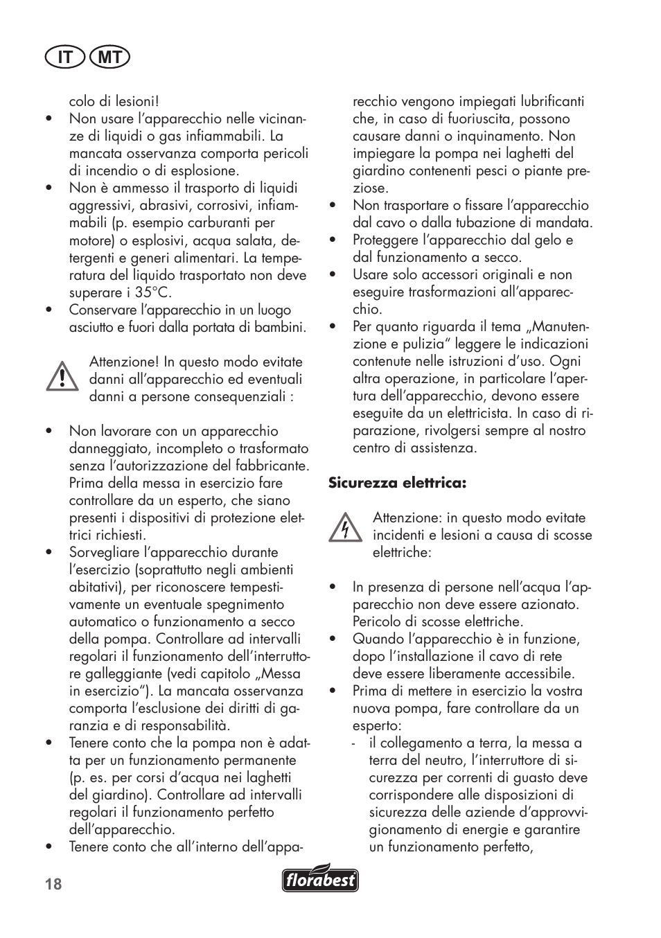 It mt | Florabest FTS 1100 B2 User Manual | Page 18 / 62