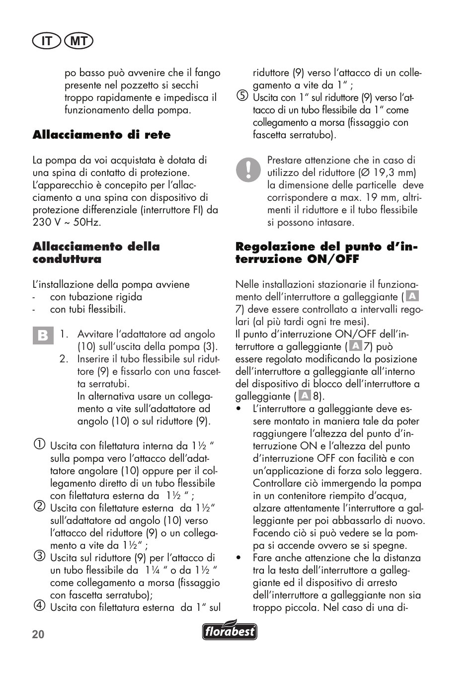 It mt | Florabest FTS 1100 B2 User Manual | Page 20 / 62