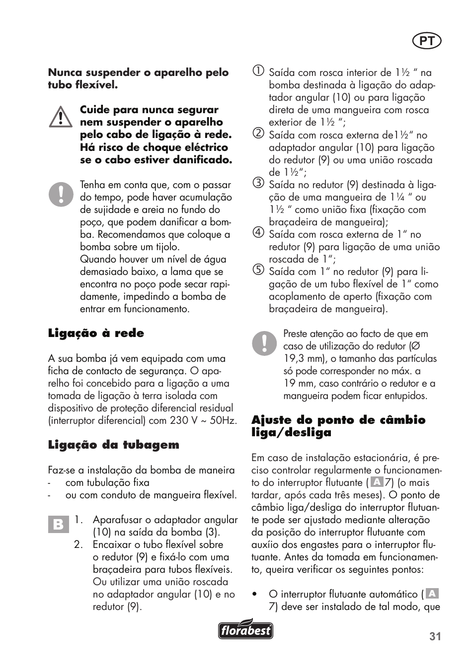 Florabest FTS 1100 B2 User Manual | Page 31 / 62