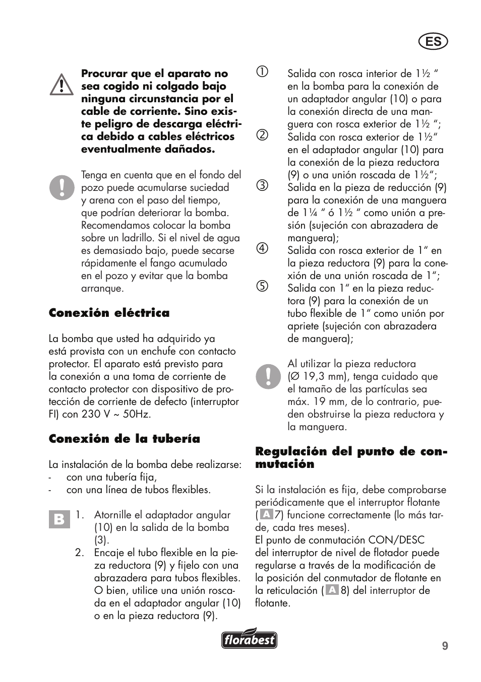 Florabest FTS 1100 B2 User Manual | Page 9 / 62