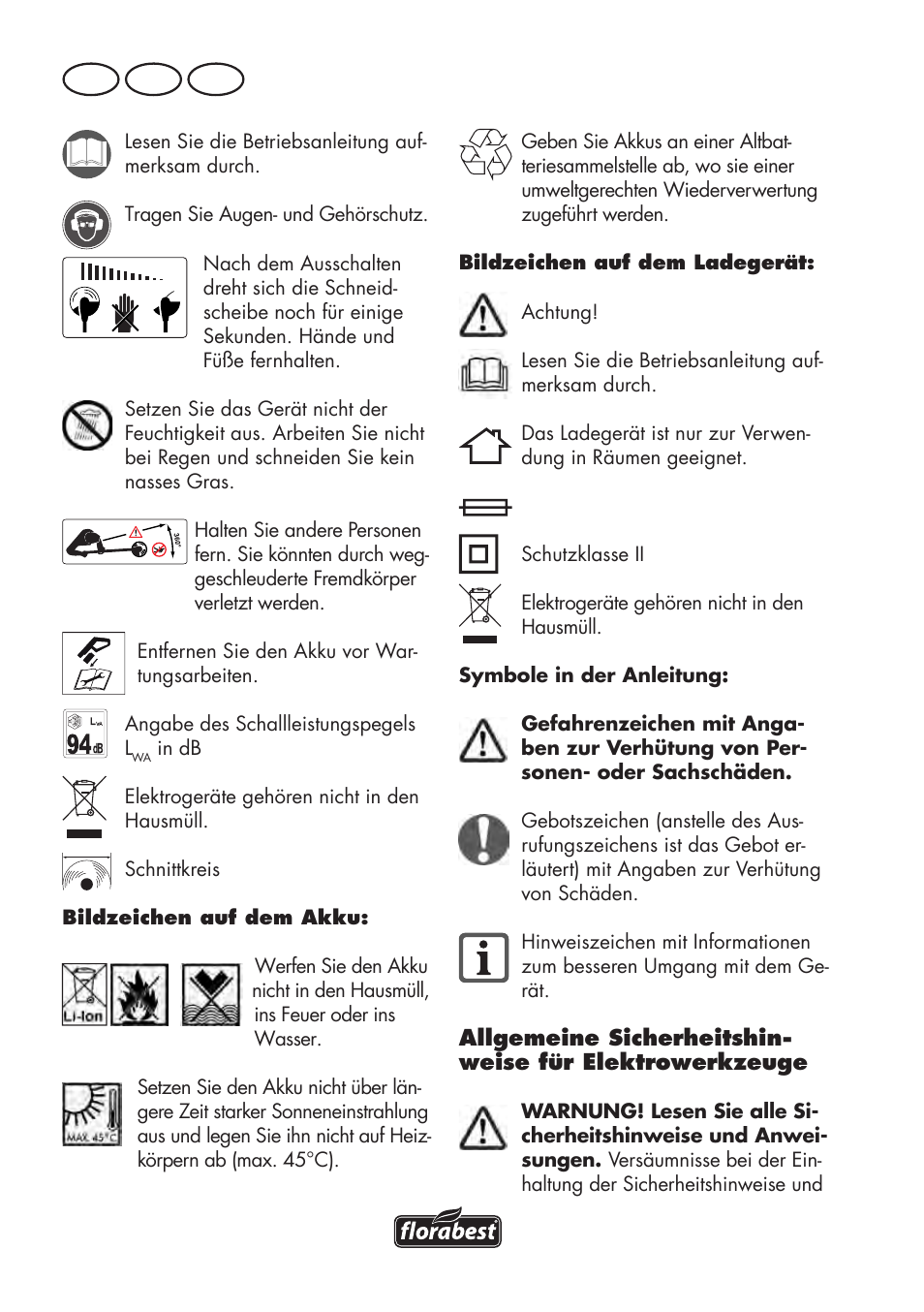 De at ch | Florabest FAT 18 B2 User Manual | Page 26 / 64