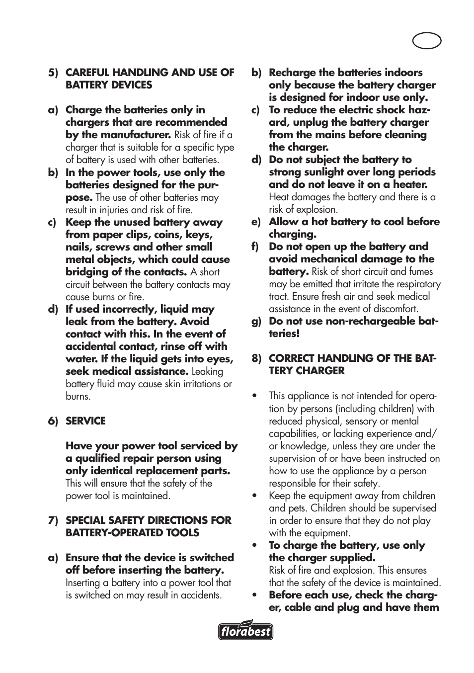 Florabest FAT 18 B2 User Manual | Page 47 / 64