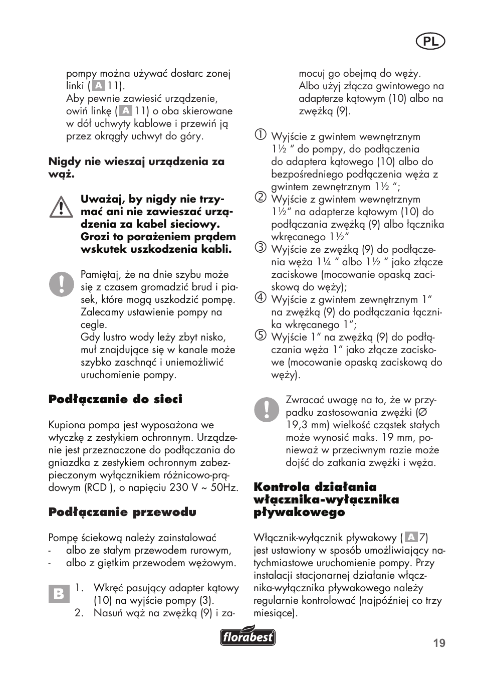 Florabest FTS 1100 B2 User Manual | Page 19 / 78